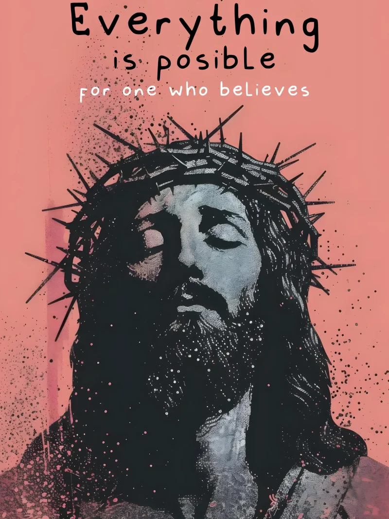 Everything Is Posible A4 Quotes Poster For Room